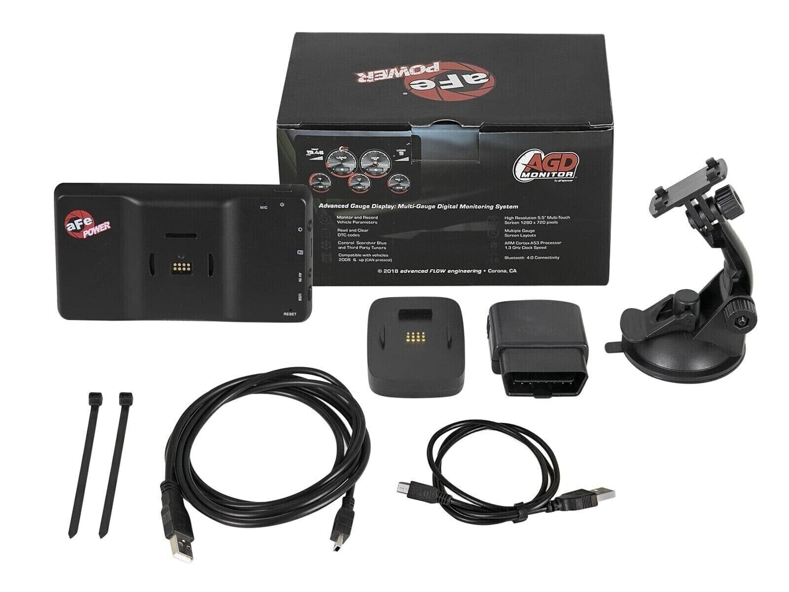 aFe Gauge Display 5.5" Multi-Touch Screen with Diagnostic for All Vehicles - Image 3