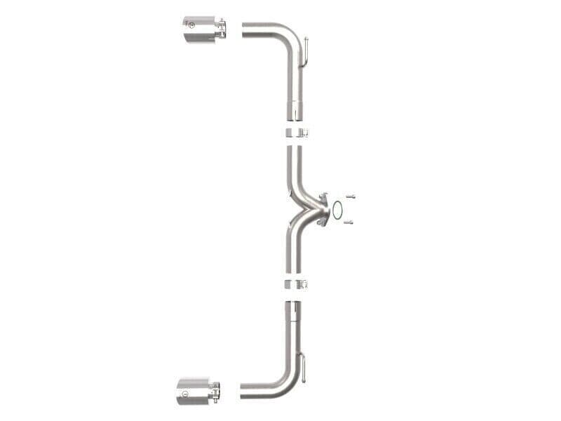 aFe Exhaust Axle Back for Chevy C6 2.5" 304 Stainless Steel Dual 4.5" Tips - Image 5