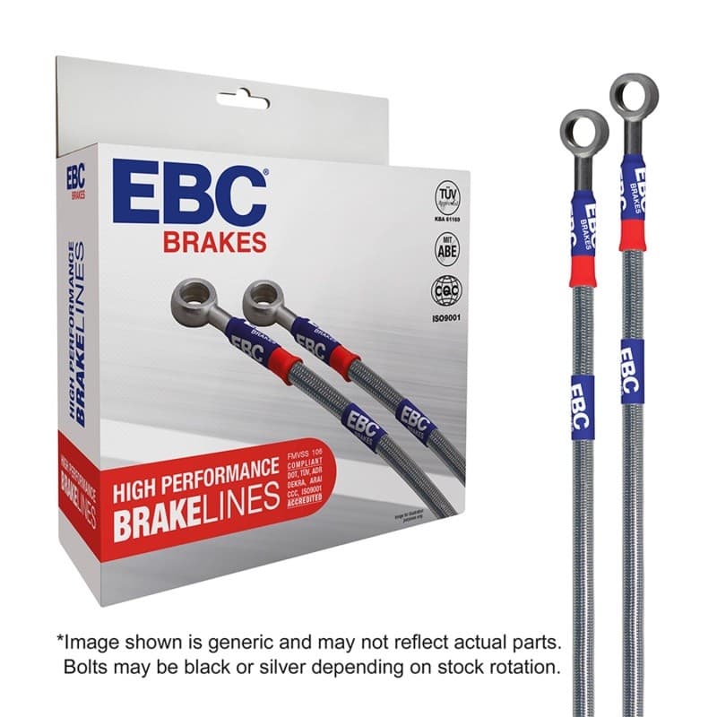 EBC Stainless Braided Brake Line Kit Front & Rear 336/352mm Diameter - Image 4