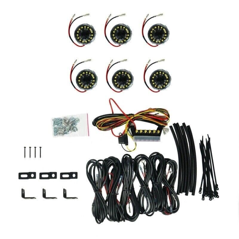 KC HiLiTES Cyclone V2 LED 6-Light Rock Light Kit Universal 5W LEDs - Image 3