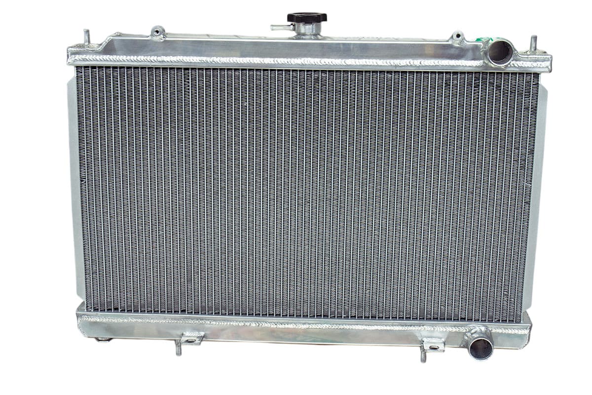 Mishimoto Aluminum Radiator for Nissan 240SX Dual Core Lightweight Polished - Image 6