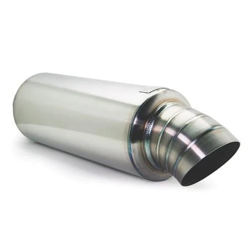 BLOX Racing Universal 3-Inch Street Muffler with Turndown Tip - Image 3