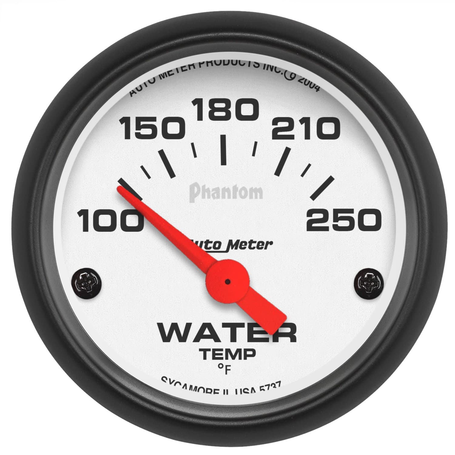 AutoMeter Phantom Water Temperature Gauge with 1/8" NPT Transducer - Image 2