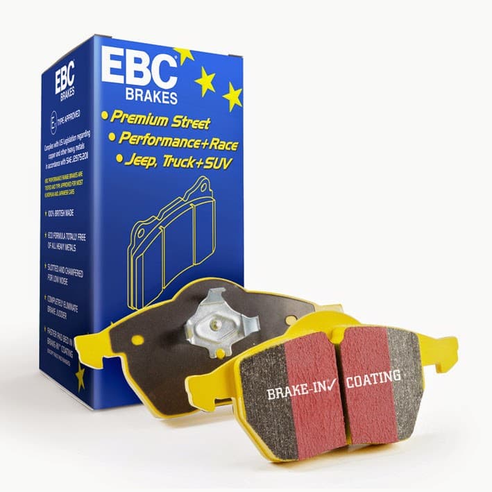 EBC Yellowstuff Brake Pad Set for Street and Track Driving Aramid Fiber Compound - Image 4