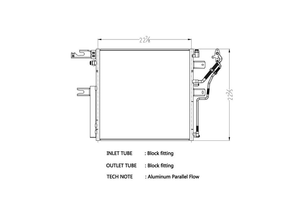 CSF A/C Condenser for 11-13 Ram 2500 6.7L - Image 2